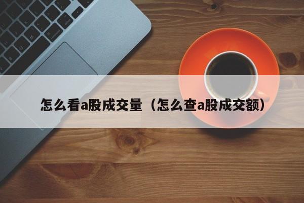 怎么看a股成交量(怎么查a股成交额)